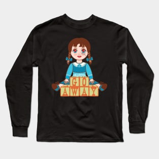 Spooky Haunted Doll Graphic Long Sleeve T-Shirt